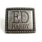 Silvertone Belt Buckle by Ed Hardy