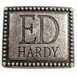 Silvertone Belt Buckle by Ed Hardy