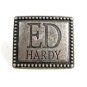 Silvertone Belt Buckle by Ed Hardy