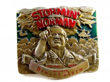 991 Stormin Normin Desert Storm Belt Buckle Limited Edition by JP