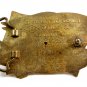 1982 Right To Bear & Keep Arms Solid Brass Belt Buckle by Baron