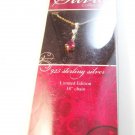 Silvia Collection 18" Sterling Chain & Cz Pendant