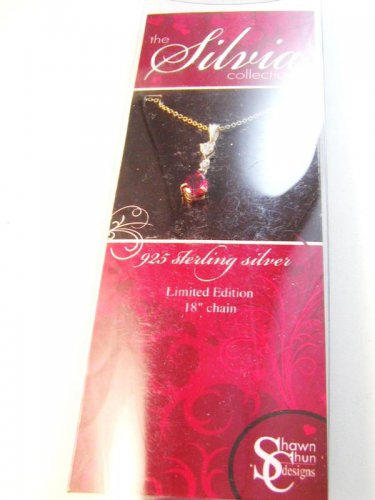 Silvia Collection 18" Sterling Chain & Cz Pendant