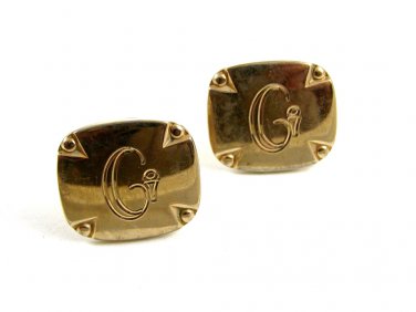 Anson Goldtone Initial / Letter G Cufflinks 10222013