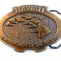 Hawaii Crossroads of The Pacific Belt Buckle