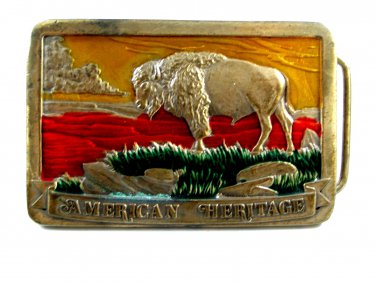 Western Cowboy Buffalo Belt Buckle by Kolcaco