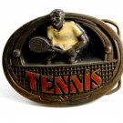 1983 Tennis Player Belt Buckle by Great American Belt Co.