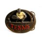 1983 Tennis Player Belt Buckle by Great American Belt Co.