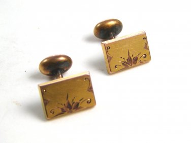 Victorian Goldtone Cufflinks 22514