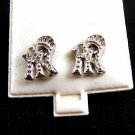 NY CZs Pierced Studs Earrings 12092013bc