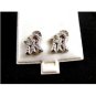 NY CZs Pierced Studs Earrings 12092013bc