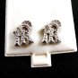 NY CZs Pierced Studs Earrings 12092013bc