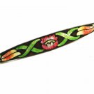 Victorian / Edwardian Beautiful Flower Enameled Bar Brooch Unmarked 101614