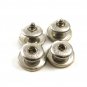 Deco Silvertone Mother of Pearl Snap Link Cufflinks By KUM-A-PART 101314