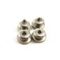 Deco Silvertone Mother of Pearl Snap Link Cufflinks By KUM-A-PART 101314