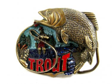 1982 Made in USA Trout Belt Buckle #102213