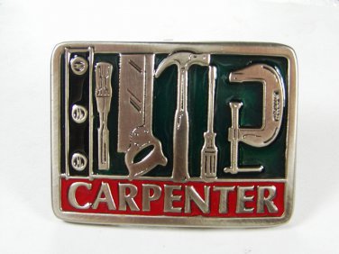 Saw Hammer Screwdriver Carpenter Belt Buckle Unbranded Made In USA 71715