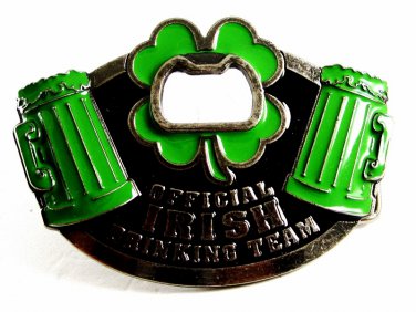 Official Irish Drinking Team Belt Buckle 82814