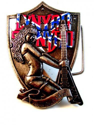 Lynyrd Skynrd Down South Jukin Belt Buckle Signed Fly On 2009