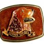 1979 Cocker Spaniel Enameled Belt Buckle 51514 by Raintree