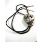Southwest Western  Big Horn Sheep Coral Turquoise Bolo