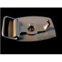 Bullrider belt buckle two tone