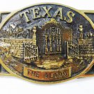 Texas Alamo Brass Belt Buckle By Heritage Mint Registered Collection 63015