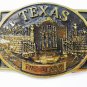 Texas Alamo Brass Belt Buckle By Heritage Mint Registered Collection 63015