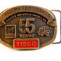 51Years Tisco Tractor Implement Supply Co. Brass Belt Buckle
