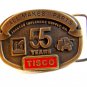 51Years Tisco Tractor Implement Supply Co. Brass Belt Buckle