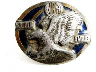 NRA Golden Eagle Belt Buckle Made in USA 82814