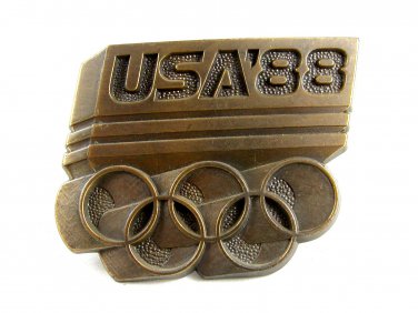 1988 USA Olympics Belt Buckle 82014