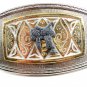 Western Silvertone Cowboy Saddle Belt Buckle #102113p