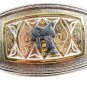 Western Silvertone Cowboy Saddle Belt Buckle #102113p