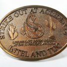 Intel & TDC Strike Out Snake Solid Brass Belt Buckle Unbranded 71315