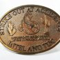 Intel & TDC Strike Out Snake Solid Brass Belt Buckle Unbranded 71315