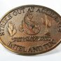 Intel & TDC Strike Out Snake Solid Brass Belt Buckle Unbranded 71315