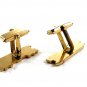 Goldtone Trolley Car Train Lake Dewey Cufflinks Not Signed