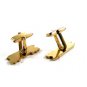 Goldtone Trolley Car Train Lake Dewey Cufflinks Not Signed