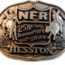 1983 Hesston National Finals Rodeo 25th Anniversary Belt Buckle