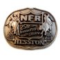 1983 Hesston National Finals Rodeo 25th Anniversary Belt Buckle