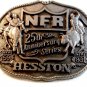 1983 Hesston National Finals Rodeo 25th Anniversary Belt Buckle
