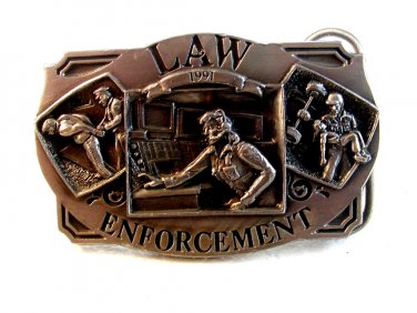 1991 Law / Police Enforcement Commemorative Belt Buckle