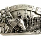 1985 Commemorative Oklahoma 1907 Belt Buckle by Arroyo Grande 102214