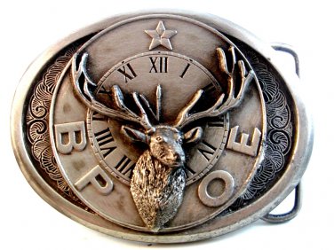 1987 Benevolent Protective Order of Elks Belt Buckle by Siskiyou