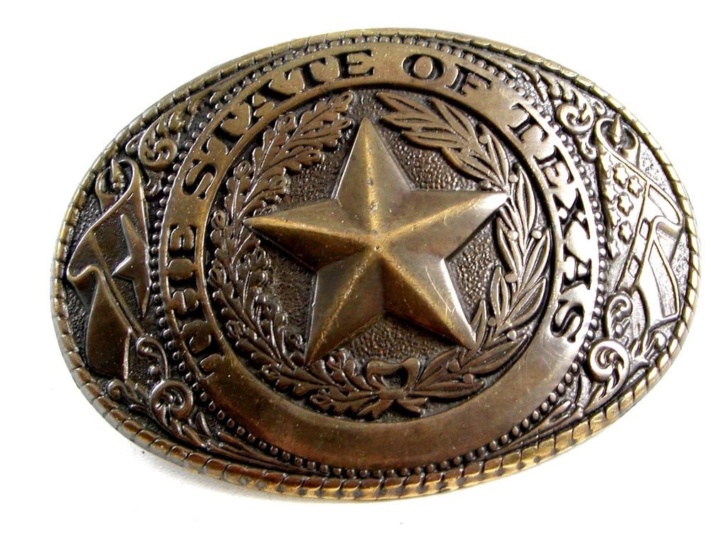 The State of Texas Belt Buckle Made in USA 12112013aa