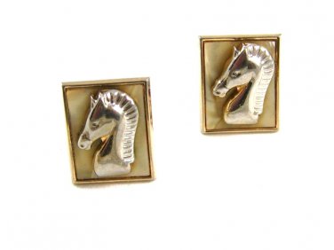 Horse Head Chess ? Trojan ? Cufflinks by Swank 81814