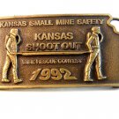 1992 Kansas Small Mine Safety Shoot Out Belt Buckle