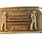 1992 Kansas Small Mine Safety Shoot Out Belt Buckle