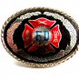 Enameled FD Fire Department Belt Buckle USA 2192014